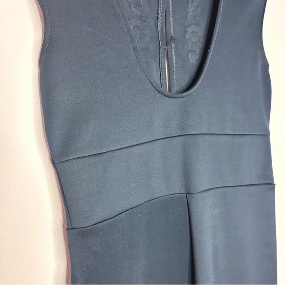 Zara Blue Midi Stretch Bodycon Dress - Picture 5 of 7